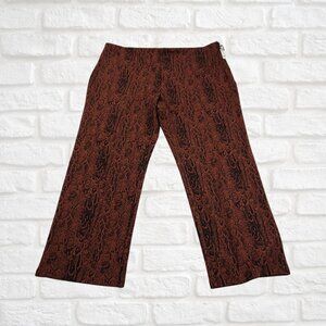Leith Size 2X Animal Print Brown & Black Pants